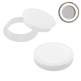 Ctyjia 12 Pieces Round Mesh Hole Air Vents 45 mm, Plastic Air Vent Hole, Round Ventilation Grille for Cupboards, Shoes Cabinet, Wardrobe