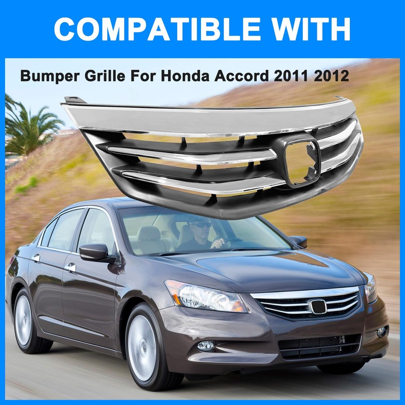 Collect Light Bumper Grille For 2011 2012 Honda Accord 4