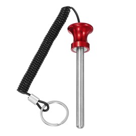 YELARXI Weight Stack Pin, Weight Gym Pin Strength Training Equipment Replacement with Pull Rope, 0.4 x 3.9 Inch Fit for Commercial Home Gym Club Machine Accessories (Red)