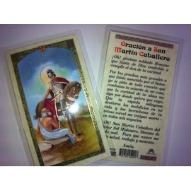 Holy Prayer Cards For the Prayer to San Martin Caballero in Spanish