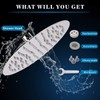 Voolan Rain Shower Head, High Pressure High Flow All Metal