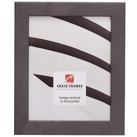 Craig Frames Bauhaus 125 Picture Frame, 5 x 7, Concrete Grey