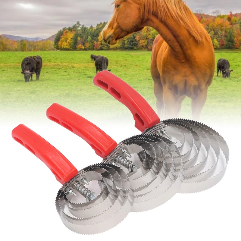 3pcs Horse Curry Comb Multipurpose 4 Rings 5 Rings 6