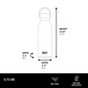 BUILT 18 fl oz Double-Walled Stainless Steel Standard Mouth Cascade