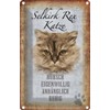 vianmo Blechschild 20x30cm Selkirk Rex Katze Ruhig Deko Geschenk Metall