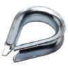 Merriway BH04223 (2 Pcs) Wire Rope Cable Thimble, Galvanised 10
