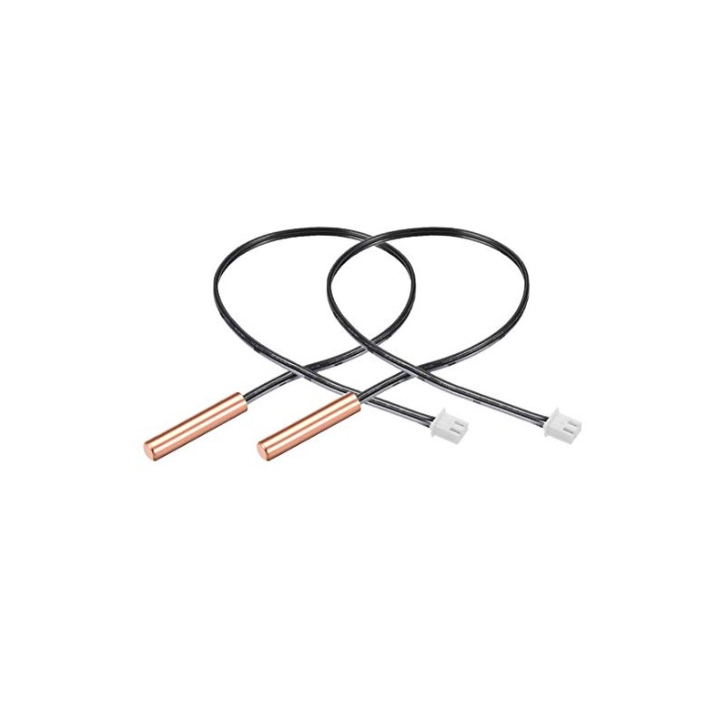 Sourcingmap 2 Pcs 50K NTC Thermistor Probe 15.7 Inch Copper