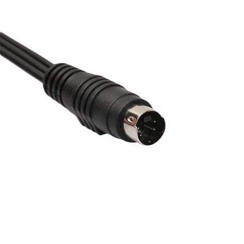【Set of 2】 Converter Cable AV Cable 4 Pin S-Video