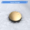 Pop Up Drain with Overflow, ARCORA Brushed Gold Bathroom Sink