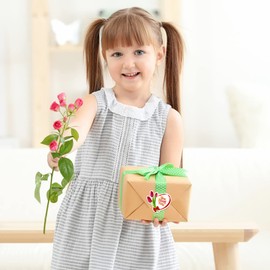 JUESMOS 48pcs Happy Mother's Day Gift Label Stickers 1.5" Love Heart Mother's Day Stickers Flowers Gift Tag Stickers for Envelope Seals Gifts Wrapping Boxes Cards Party Favor Flowers Decorations