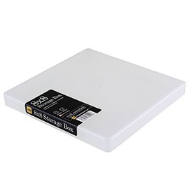 WestonBoxes Scrapbook Paper Pad Storage Box for 8" x 8" inch Paper and Cards perfect for protecting expensive Craft Paper (Transparent, 10-pack)