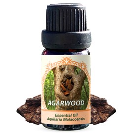 Agarwood (Oud) Essential Oil– 100% Pure, Steam Distilled – 0.33FL OZ / 10 ML