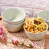 BOSILI Porcelain Rice Bowl Set of 4 Ceramic Cereal Bowls
