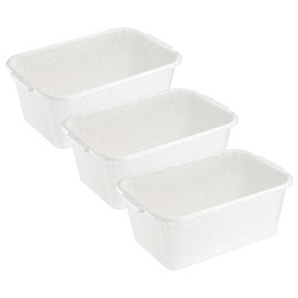 MiraHome Household Tub, Set of 3, 9 L, 35 x 24 x 14.5 cm, Granite