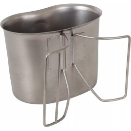 Rothco Stainless Steel 1 Quart Canteen Cup Military Supply Campers Gear