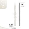 Pastel Candlesticks Spiral Taper Candles-Gedengni 10inches White Candle Stick Long