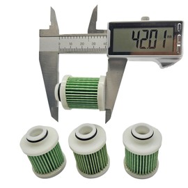 HAOSHUN 4 PCS 15412-92J00 Fuel Filter 15412-92J01 Fits For Suzuki DF100 DF115 DF150AP DF200AP Outboard Models 1541292J00 1541292J01