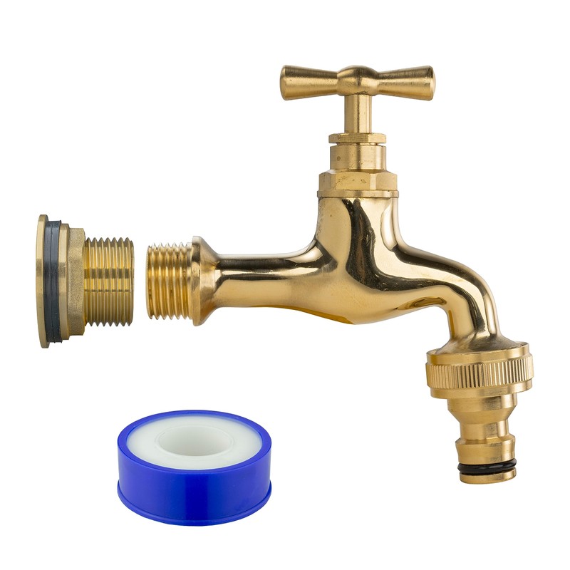 All Brass Solid Metal Water Tank Replacement Outlet & Adapter