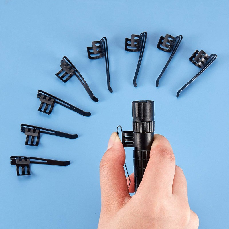 Flashlight Pocket Black Clip Removable Accessory Penlight Replacement Parts for