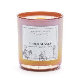 Jack Baker Candle Co. Rodeo Sunset Candle, Made with Soy Wax and Essential Oils, Orange Blossom & Desert Mint & Saffron Fragrance, 16 oz.