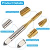sourcing map 14pcs Spiral Point Tap Set M2 M2.5 M3