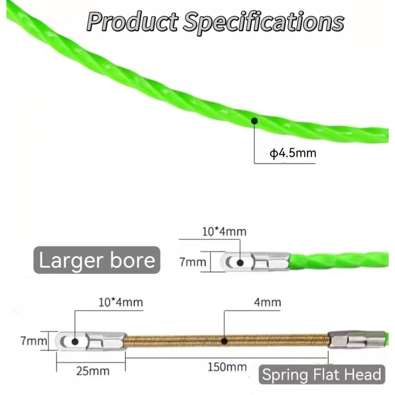 Fish Tape Wire Puller Through Wall Wire Threader Fish plus