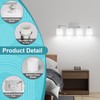 Dekang Bathroom Lights Over Mirror Brushed Nickel, Anti-Rust 4-Light Bathroom