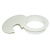 MyCableMart 2 1/2" Cut-Hole Size White Round Wire Management Grommet