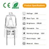 G8 Halogen Bulb 20W 120V Dimmable T4 JCD Type G8