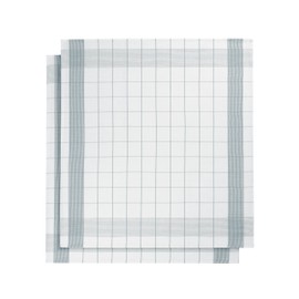 De Witte Lietaer 200064 Pack of 2 Mixed Tea Towels, Cotton/Linen (68 x 68 cm), blue, 68x68 cm