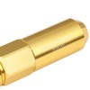 60mm Aluminum M12 x 1.5 6-Point 25mm OD Gold 20