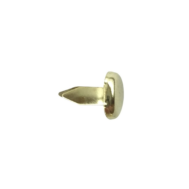 Clipco Paper Fasteners Mini 1/3-Inch Brass Plated (100-Pack)
