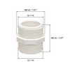 sourcing map PVC Pipe Fitting Hex Nipple G1-1/4 X G1-1/4