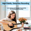 USB Audio Interface, Red 24-Bit/192kHz Plug & Play Recording Sound