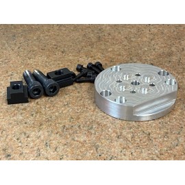 TORMACH microARC 4th axis ADAPTER & 3R CNC Self-centering Vise 8-55mm & HARDWARE - ADAPTER PLATE AND HARDWARE ONLY