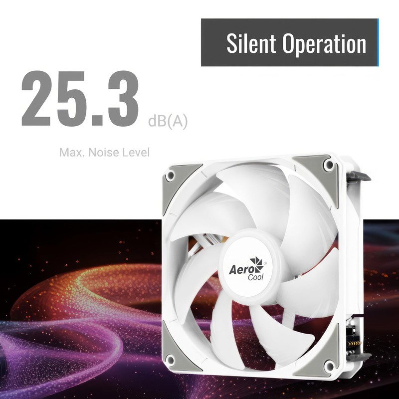 AeroCool Link 3-Pack Fan for PC Case, Triple Pack 120mm