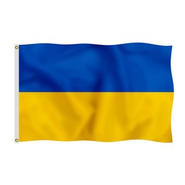 Ukraine Flag 8X12 FT - Vivid Color, All Weather, Double Stitched Ukrainian National Flags，Polyester Flags with Sturdy Brass Ring. (8X12)