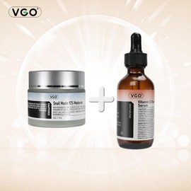 VGO Summer Glowing Daily Face Gel Cream Suitable for Dry and Sensitive Skin, Snail Mucin 92% Moisturizing Cream, 50g/1.76 oz Facial Cleanser Moisturizing Skincare Gentle Moisturizing，Holiday gifts - Specification: FC-014+FC-009