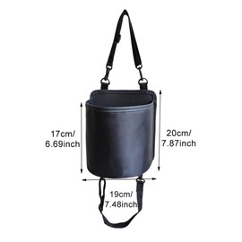 Car Seat Side Large Cup Holder, Waterproof Car Cup Holder Hanging Storage Bag for Drink, Water Bottle Holder Bag, Multi Functional Car Seat Side Organizer,Universal Car Essentials