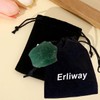 Erliway Erliway 1.25-2" Green Strawberry Quartz Raw Crystals, Natural Rough