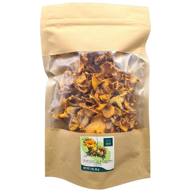 Forest Food Shop Dried Chanterelle Mushrooms 3 Ounce – Handpicked