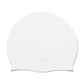UTTPLL Silicone-Waterproof-Swimming-Durable-Non-Slip Unisex Adult Swim Cap Swimming Hat Men Women Long Hair Pool Cap Elastic Comfortable Bathing Cap White