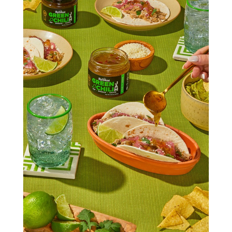 Big Whisk Green Chili Jam – Sweet and Spicy Spread,