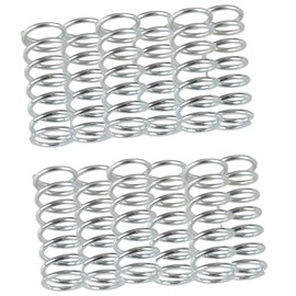 12 Pcs Compression Springs, 0.8mm Wire Diameter x 12 mm OD x 20 mm Length 304 Stainless Steel Extension Spring Ballpoint Pen Pressure Springs for Shop Home Repairs, Silver