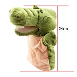 ZXUY Hand Puppet Friends Animal Hand Puppets with Movable Open Mouth&Arm (GR Crocodile)
