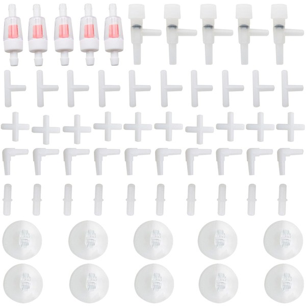 DGZZI 60PCS Oxygen Regulator Valve Aquarium Air Control Fittings Aquarium