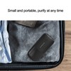 Black Air Purifier Portable USB Powered Low Noise Car Air