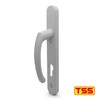 TSS White UPVC Door Handle Pair Set, Sprung, 92mm PZ