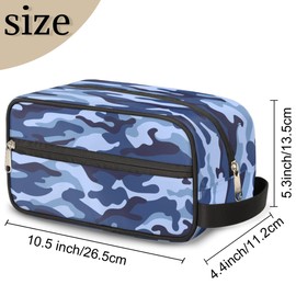 Pardick Camo Camouflage Print Travel Toiletry Bag for Women Men Lightweight Cosmetic Makeup Bag Organizer Waterproof Shaving Bag Dopp Kit with Large Capacity for Toiletries and Shaving Accessories