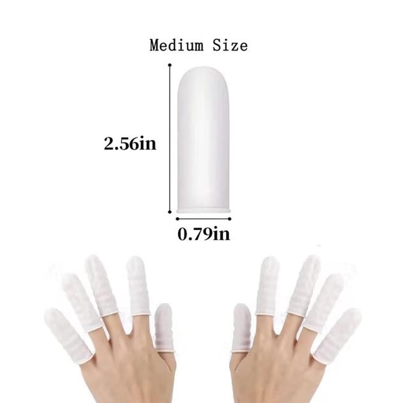 480PCS Latex Finger Cots, Disposable Finger Protector, Durable High Elastic